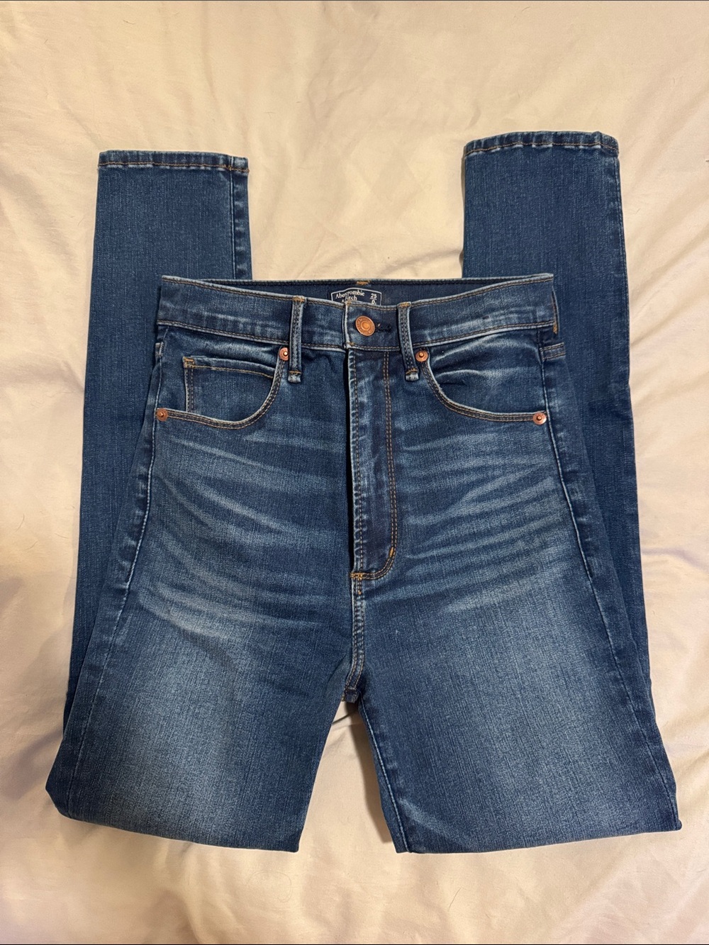 Abercrombie ultra high rise super skinny jean